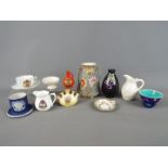 A small mixed lot of ceramics to include Noritake, Adams Jasperware, Shelley, crested ware,