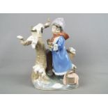 Lladro - A Lladro figural group from the 'Four Seasons' collection entitled 'Winter Frost', # 5287,