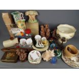 A mixed lot to include ceramics comprising, Royal Doulton, Sylvac, Nao, Royal Winton and similar,
