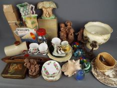 A mixed lot to include ceramics comprising, Royal Doulton, Sylvac, Nao, Royal Winton and similar,