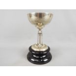 A George V silver golf trophy, Sheffield assay 1910, inscribed ' L.U.G.