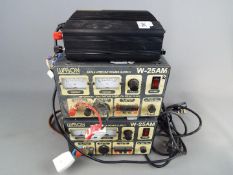 Two Watson W-25AM Power Supply Units and a PS30SWII Switching Power Supply.