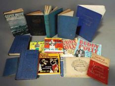 A collection of vintage books including