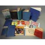 A collection of vintage books including