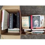 Books - a mixed lot of two boxes of hard