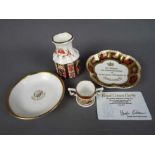 Royal Crown Derby - Three pieces of Roya