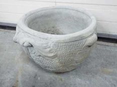 Garden stoneware - A large reconstituted