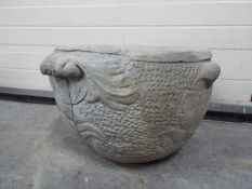 Garden Stoneware - A large reconstituted