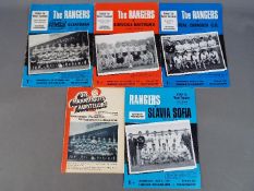 Glasgow Rangers Football Programmes. 1966/ 67 European Cup Winners Cup programmes.
