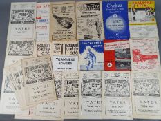 Tranmere Rovers Football Programmes. Home and away issues from late 1950s to very early 1960s.