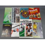 England Football - a collection of ten England away international match programmes, all different,