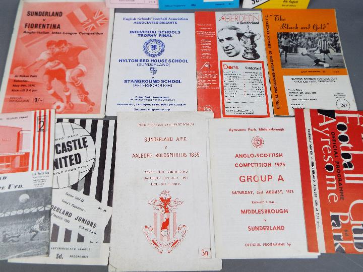 Sunderland FC Football Programmes. Home and away specials 1960s / 1970s. - Image 2 of 2