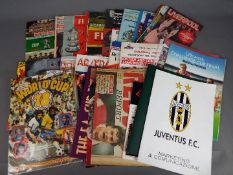 A collection of sporting programmes, predominantly football related, comprising cup finals,