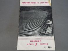 Hereford United Football Programme.