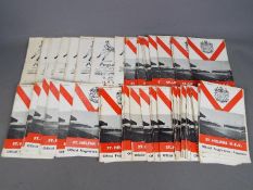 St Helens Rugby League Club - a collection of 86 home matchday programmes ranging from 1st January