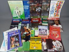 England Football programmes. Twenty Two modern day England home and away issues mainly A4 size.