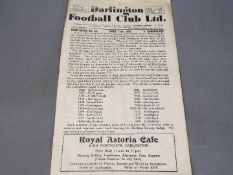 Darlington Football Programme.