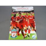 Liverpool FC Multisigned Football Calendar.