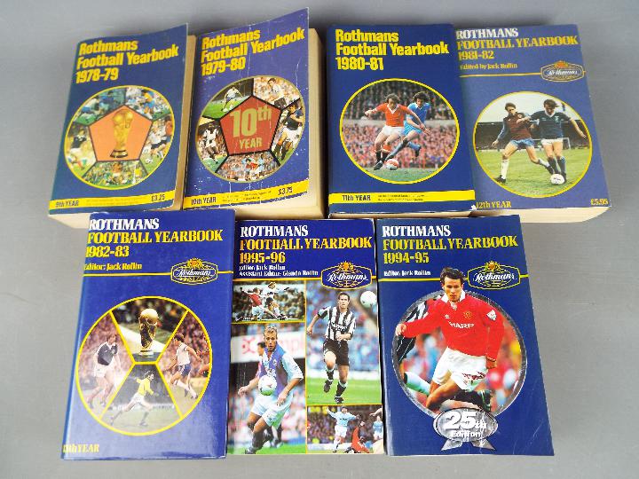 Rothmans Football Yearbook - seven books,