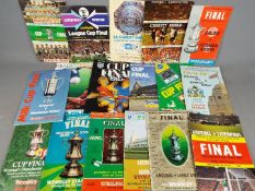 Football Cup Finals - seventeen matchday programmes to include FA Cup 1967, 71, 72, 73, 74, 7679,