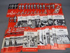 St Helens Rugby League Club - a collection of 68 home matchday programmes from the seasons 1972/73,