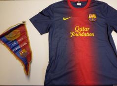 Signed Barcelona Football Shirt.