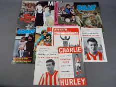 Sunderland FC Football Programmes. Testimonials involving Sunderland FC from the 1960s / 1970s.