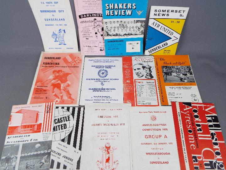 Sunderland FC Football Programmes. Home and away specials 1960s / 1970s.