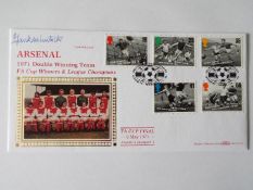 Postal Cover - Arsenal 1971 double winning team, F.A.