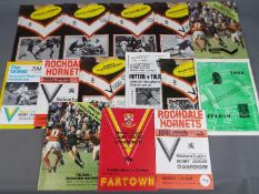 Fulham Rugby League Club - 14 first season home and away matchday programmes,