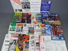 Glasgow Celtic Football Programmes. Home and away programmes mainly from the 1980s.