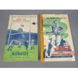 Rugby League Challenge Cup Competition - two early Final Tie match programmes,