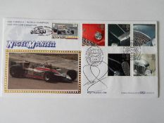 Postal Cover - Nigel Mansell 1992 F1 world champion,