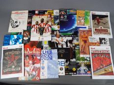 Football Programmes. Forty European programmes 1980s onwards.