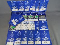 Everton FC Football programmes. Forty six home issues mainly 1955 to 1963.