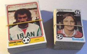 Football Trade Cards. Large selection of Monty Gum cards 1970s.