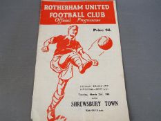 Rotherham United Football Programme.