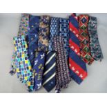 England Cricket - a collection of twelve official England ties,