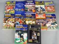 Rothmans Rugby Union Yearbook - seven books,