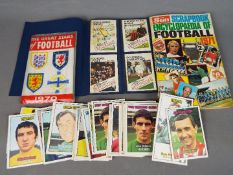 Football collector cards - a collection of orange AB & C pictorial cards,