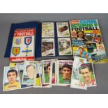 Football collector cards - a collection of orange AB & C pictorial cards,