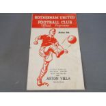 Rotherham United Football Programme.