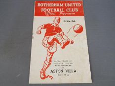 Rotherham United Football Programme.