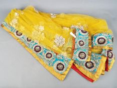 Saree / Sari - An intricately embroidered uttariya.