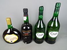 Two bottles of Croft Original sherry (1 x 1 litre and 1 x 750ml),