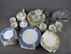 Lot to include a quantity of Royal Norfolk dinner and tea wares, Wedgwood Embossed Queens Ware,