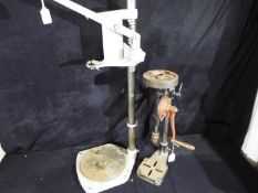 Vintage Tools - A Bridges drill stand and a manual pillar drill.