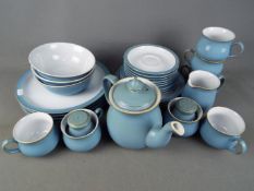 Denby - A quantity of Denby blue Elements dinner and tea wares, 31 pieces.