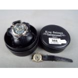 A boxed Krug - Baumen 'Adventurer' gentleman's wristwatch contained in original box and a lady's