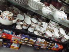 A quantity of various dinner and tea wares to include Gibson and Sons, Royal Vale,